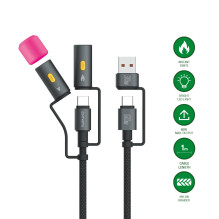 4in1 USB-C Cable Set Explorer 60W 1m black 4in1 USB-C Cable Set Explorer 60W 1m black