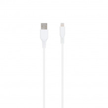 SEEK TOTI USB A–Lightning kabelis, 1 m PVC, 2A (ne MFI), baltas