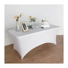 Stretch tablecloth, rectangular Restly White 150x70x74 Stretch tablecloth, rectangular Restly White 150x70x74