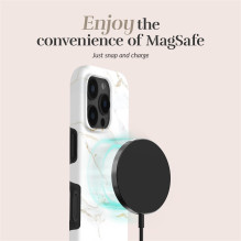 MIO White Marble Magsafe Case Compatible for Samsung S25+ 5G MIO White Marble Magsafe Case Compatible for Samsung S25+ 5G