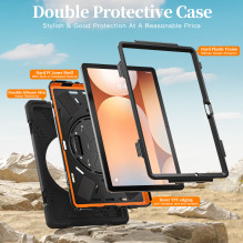 JM Rugged Case Grip for Samsung Galaxy Tab A11+ with a strap Black JM Rugged Case Grip for Samsung Galaxy Tab A11+ with a strap Black