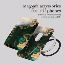 MIO Green Marble Magsafe Case Compatible Card Holder MIO Green Marble Magsafe Case Compatible Card Holder