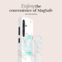 MIO White Marble Magsafe Case Compatible Card Holder MIO White Marble Magsafe Case Compatible Card Holder