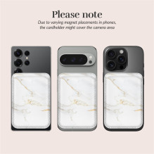 MIO White Marble Magsafe Case Compatible Card Holder MIO White Marble Magsafe Case Compatible Card Holder