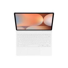 DX825UWE knygos dangtelis su klaviatūra „Samsung Galaxy Tab S10+ / S9+ / S9 FE+“, baltas