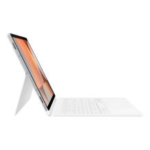 DX825UWE knygos dangtelis su klaviatūra „Samsung Galaxy Tab S10+ / S9+ / S9 FE+“, baltas