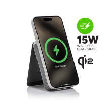 „Mophie Essentials“ magnetinė belaidė nešiojama baterija, 10000 mAh, juoda