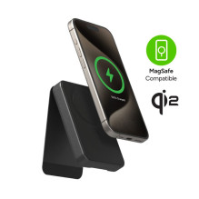 „Mophie Essentials“ magnetinė belaidė nešiojama baterija, 10000 mAh, juoda