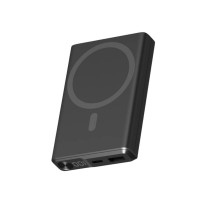 Ksix magnetinė išorinė baterija 10000 mAh 22,5 W, juoda
