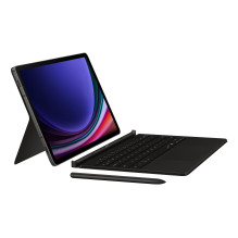 DX725UB Book Cover Keyboard Samsung Galaxy Tab S9 / S9 FE / S10 FE / S10 Lite, Black