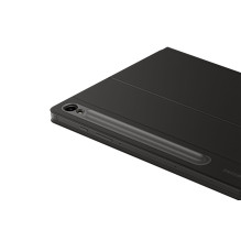 DX725UB knygos ir klaviatūros dėklas „Samsung Galaxy Tab S9 / S9 FE / S10 FE / S10 Lite“, juodas