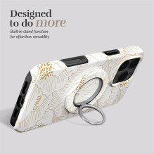MIO White Roses Magsafe dėklas, suderinamas su žiedų laikikliu MIO White Roses Magsafe dėklas, suderinamas su žiedų laikikliu