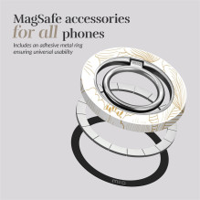 MIO White Roses Magsafe Case Compatible Ring Holder MIO White Roses Magsafe Case Compatible Ring Holder