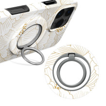 MIO White Roses Magsafe dėklas, suderinamas su žiedų laikikliu MIO White Roses Magsafe dėklas, suderinamas su žiedų laikikliu