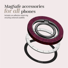 MIO Berry Blooms Magsafe dėklas, suderinamas žiedo laikiklis MIO Berry Blooms Magsafe dėklas, suderinamas žiedo laikiklis