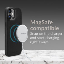 Mobilize Magsafe Compatible Premium Leather Case Apple iPhone 17 Pro Black Mobilize Magsafe Compatible Premium Leather Case Apple iPhone 17 Pro Black