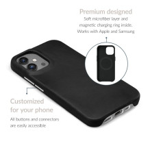 Mobilize Magsafe Compatible Premium Leather Case Apple iPhone 17 Pro Black Mobilize Magsafe Compatible Premium Leather Case Apple iPhone 17 Pro Black