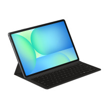 DX620UB plonas knygos dėklas su klaviatūra ir dirbtinio intelekto klavišu „Samsung Galaxy Tab S10 FE+“, juodas