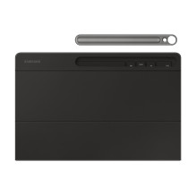 DX620UB plonas knygos dėklas su klaviatūra ir dirbtinio intelekto klavišu „Samsung Galaxy Tab S10 FE+“, juodas