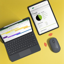 ZAGG-Promouse – belaidė pelė ir belaidis įkrovimo kilimėlis – anglies spalvos