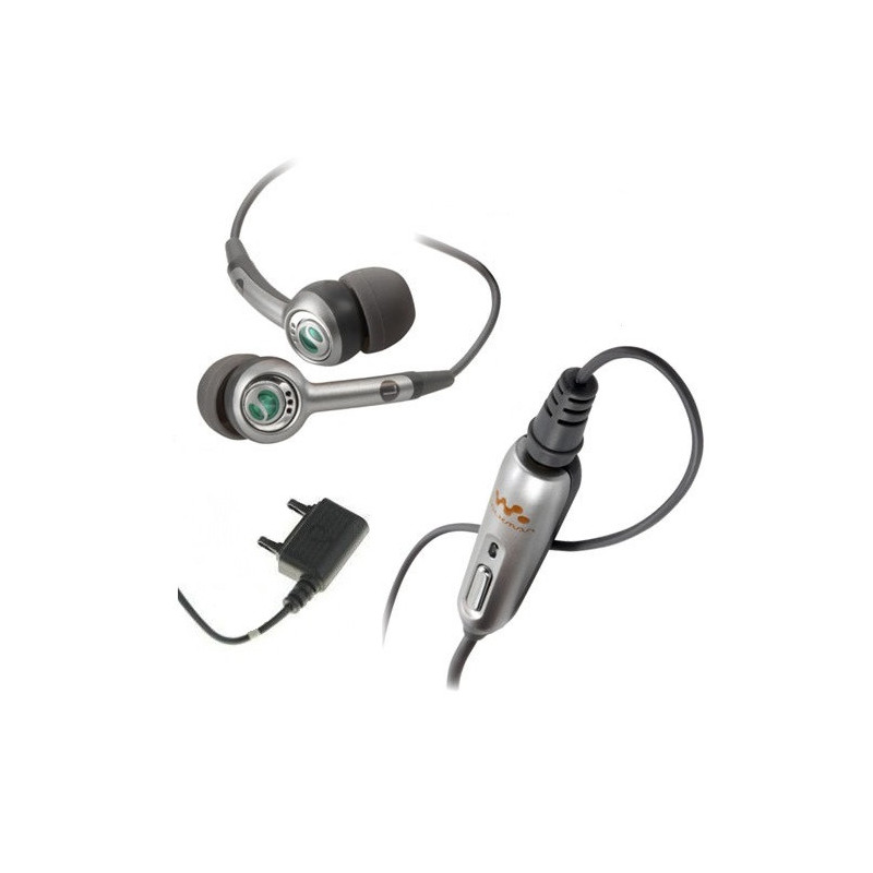 Headphones (stereo headset) Sony Ericsson HPM-70 Fast Port for Sony Ericsson C905 K750 J230 Silver