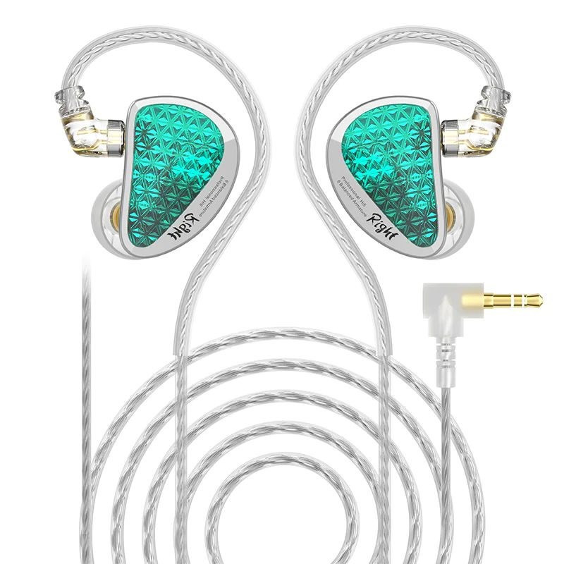KZ AS16 PRO Cyan NO MIC - į ausis įdedamos ausinės, žalios