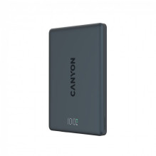 CANYON magnetinė išorinė baterija OnPower 500 PD20W 5000mAh aliuminis, juodas, tarpžvaigždinis