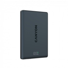 CANYON magnetinė išorinė baterija OnPower 500 PD20W 5000mAh aliuminis, juodas, tarpžvaigždinis