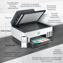 „HP Smart Tank 750“ daugiafunkcis terminis rašalinis spausdintuvas, A4, 4800 x 1200 DPI, 15 ppm, „Wi-Fi“