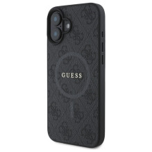 Guess 4G Ring Classic Logo MagSafe case for iPhone 16 - black