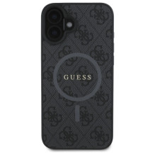 Guess 4G Ring Classic Logo MagSafe case for iPhone 16 - black