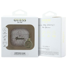 Guess GUA4G4GSMP AirPods 4 cover pink / pink 4G Charm Collection