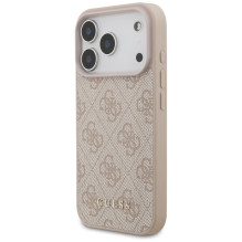„Guess 4G Classic“ dėklas, skirtas „iPhone 17 Pro“ – rožinis