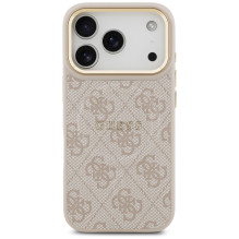 Guess 4G PU Classic Logo MagSafe Case for iPhone 17 Pro - Pink
