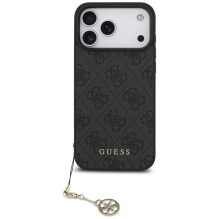 „Guess 4G Charms Collection“ „MagSafe“ dėklas, skirtas „iPhone 17 Pro Max“ – juodas