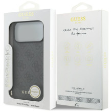 „Guess 4G Charms Collection“ „MagSafe“ dėklas, skirtas „iPhone 17 Pro Max“ – juodas