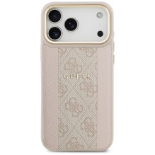 Guess 4G Stripe MagSafe Case for iPhone 17 Pro Max - Pink