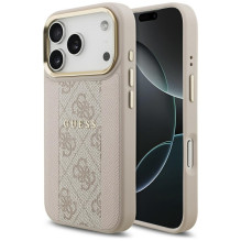 „Guess 4G Stripe MagSafe“ dėklas, skirtas „iPhone 17 Pro“ – rožinis