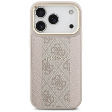 Guess 4G Stripe MagSafe Case for iPhone 17 Pro - Pink