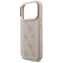 Guess 4G Stripe MagSafe Case for iPhone 17 Pro - Pink