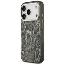 „Guess“ „Python“ rašto „MagSafe“ dėklas, skirtas „iPhone 17 Pro“ – juodas