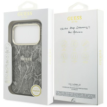 „Guess“ „Python“ rašto „MagSafe“ dėklas, skirtas „iPhone 17 Pro“ – juodas