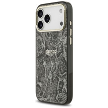 „Guess“ „Python“ rašto „MagSafe“ dėklas, skirtas „iPhone 17 Pro Max“ – juodas