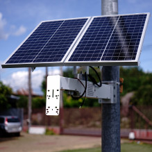 PNI PSF6020 photovoltaic solar panel 60W power with 20A battery included, 12V output, for surveillance cameras PNI PSF6020 photovoltaic solar panel 60W power with 20A battery included, 12V output, for surveillance cameras