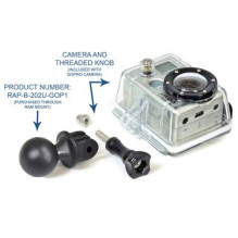 RAM Mounts RAP-B-202U-GOP1 Universal adapter for action camera, black