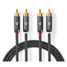 Cable Nedis 2x RCA - 2x RCA 2m