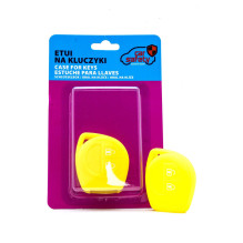 Etui silikonowe na kluczyk Fiat Opel Suzuki EPKC37 żółte