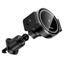Automobilinis laikiklis-įkroviklis Hoco HW35 MagSafe 15W (air vent) juodas