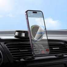 Automobilinis telefono laikiklis Hoco H83 MagSafe (dashboard) juodas