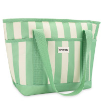 Cooler bag Spokey, white / green, 39 x 27 cm, 12 l Cooler bag Spokey, white / green, 39 x 27 cm, 12 l